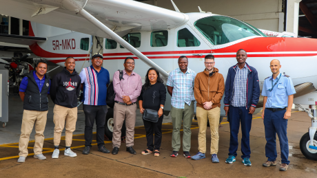 SIL team in front of MAF Aircraft