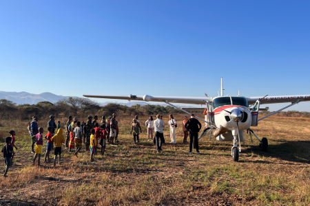 MAF Aircraft on Ankavandra airstrip