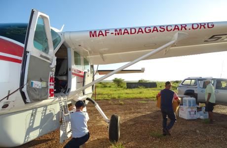 MAF flies Measles vaccines in Madagascar