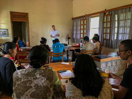 Michael Prest sharing about the Beatitudes from Matthew chapter 5